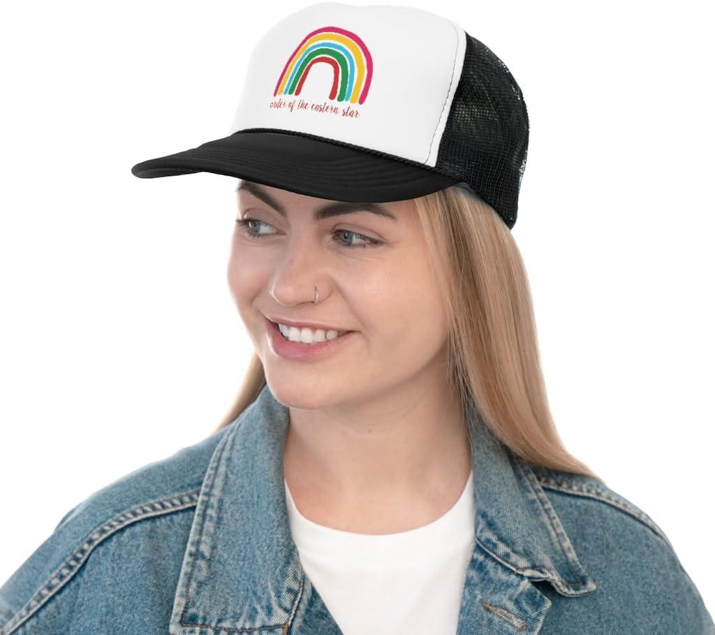 imageOrder of The Eastern Star Rainbow Trucker CapsBlack