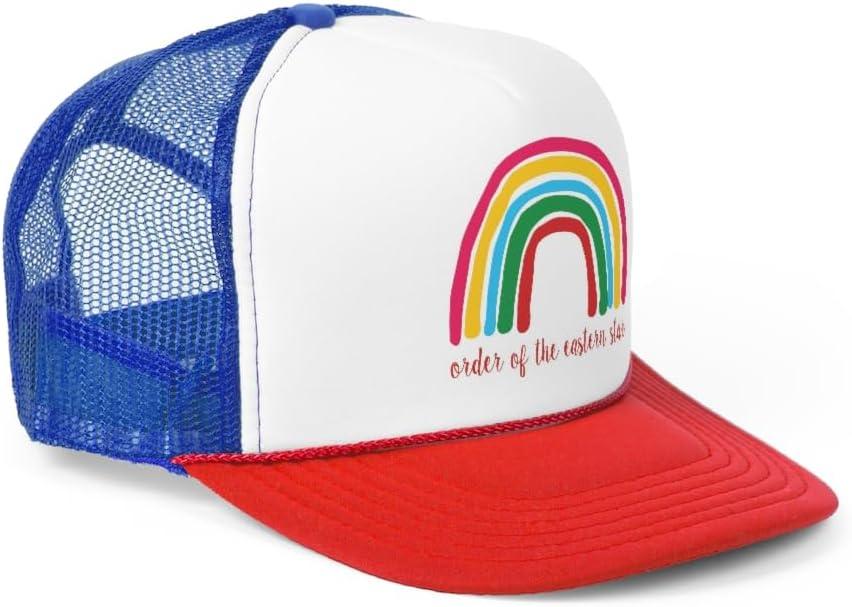 imageOrder of The Eastern Star Rainbow Trucker CapsBlueRed