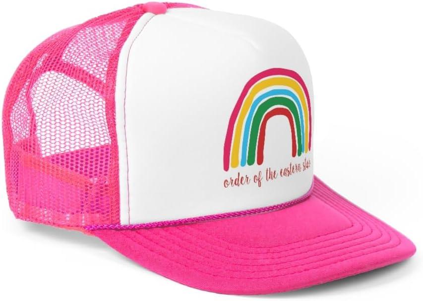 imageOrder of The Eastern Star Rainbow Trucker CapsPink