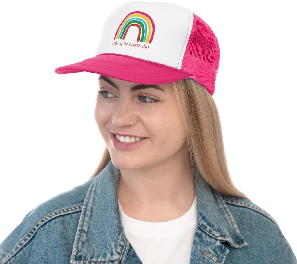 imageOrder of The Eastern Star Rainbow Trucker CapsPink