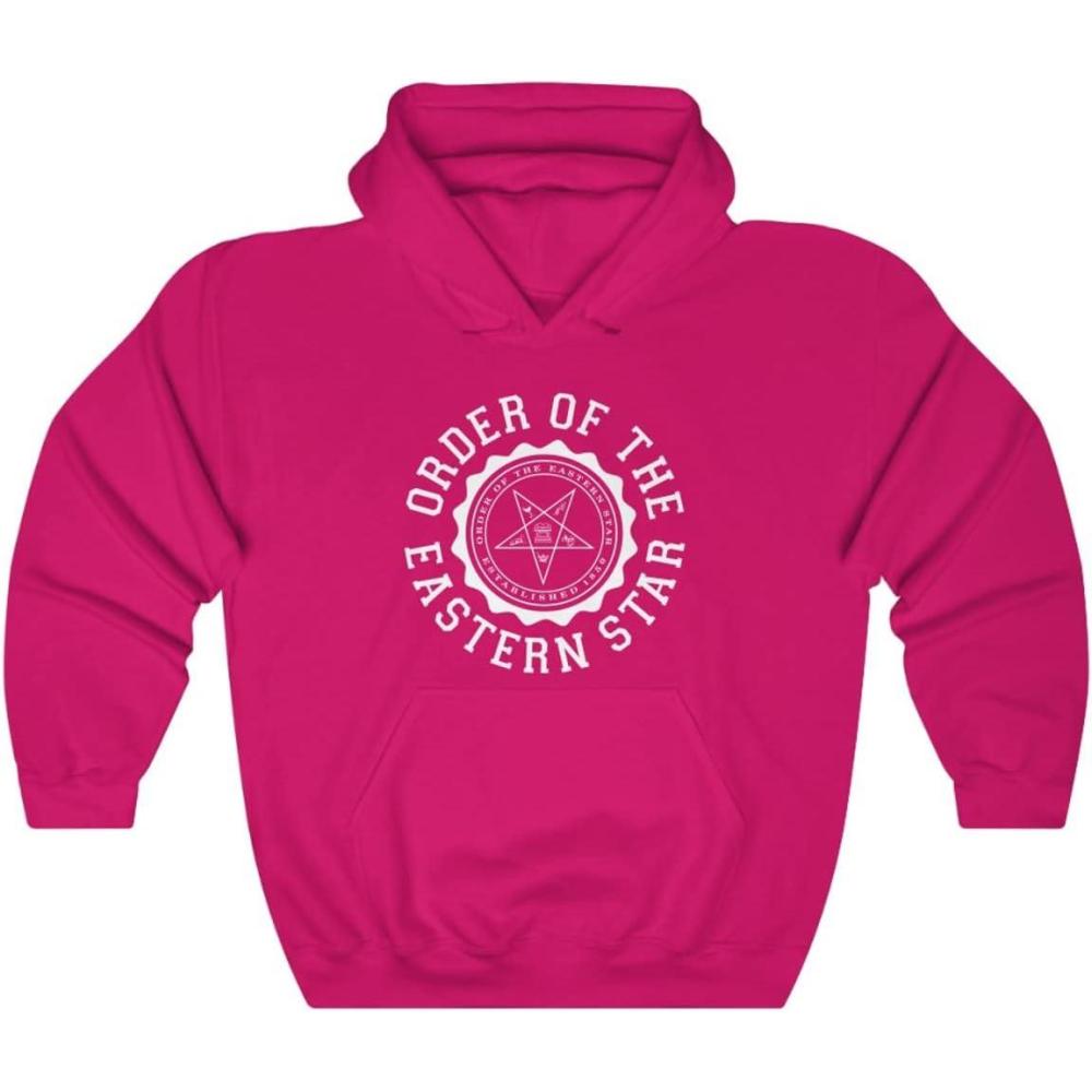 imageGreekgear Order of the Eastern Star Unisex College Seal HoodieHeliconia