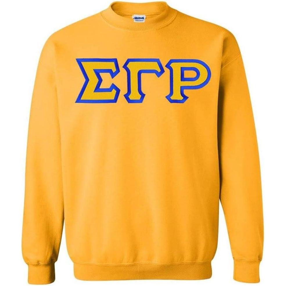 imageGreekgear Sigma Gamma Rho Custom Twill SweatshirtAthletic Gold