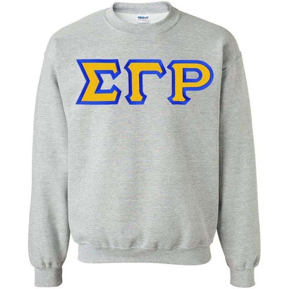 imageGreekgear Sigma Gamma Rho Custom Twill SweatshirtLight Grey