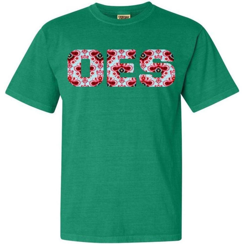 imageOrder of Eastern Star Lettered Greek Short Sleeve TShirtGrass