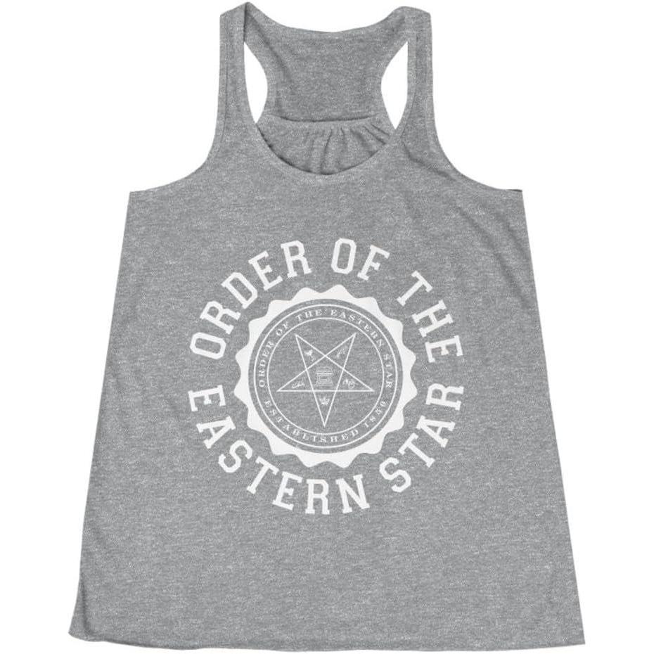 imageOrder of The Eastern Star Crest Racerback TankAthletic Heather