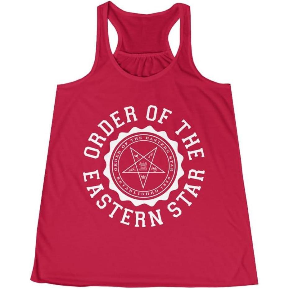 imageOrder of The Eastern Star Crest Racerback TankRed
