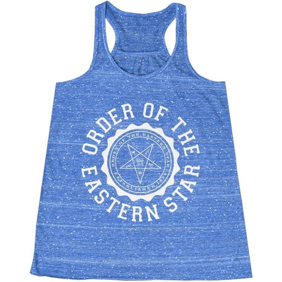 imageOrder of The Eastern Star Crest Racerback TankTrue Royal Marble