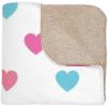 Greekgear Order of The Eastern Star Hearts Tan Sherpa Blanket – Giant Size
