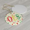 Order of Eastern Star Holiday Cheer Ceramic Ornament Circle(Round)