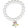 Greekgear OES Order of Eastern Star Pearl Bracelet