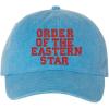 Greekgear OES Pigment Dyed Baseball Cap(Royal Caribe W/Red Thread Color)