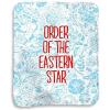 Greekgear Order of Eastern Star Floral Sherpa Lap Blanket