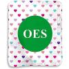 Greekgear Order of Eastern Star Hearts Sherpa Lap Blanket