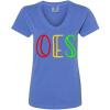 Greekgear Order of Eastern Star V-Neck T-Shirt(Flo Blue)