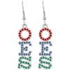 OES Order of Eastern Star Austrian Crystal Crystal Earrings