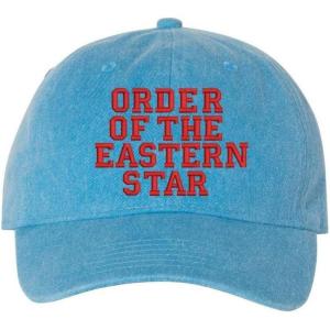 Greekgear OES Pigment Dyed Baseball Cap(Royal Caribe W/Red Thread Color)