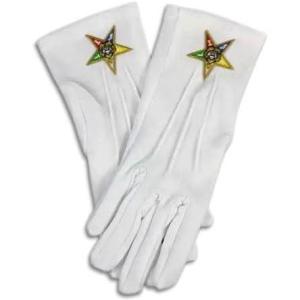 Greekgear Order Of Eastern Star OES White Gloves