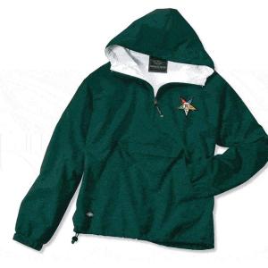 Greekgear Order-of-Eastern-Star Anorak(Forest Green)