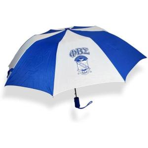 Greekgear Phi Beta Sigma Crest – Shield Umbrella Royal Blue/White