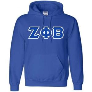 Greekgear Zeta Phi Beta Sweatshirts Hoodie(Royal Blue)