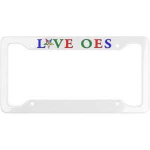 Love Order of The Eastern Star License Plate Frames