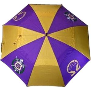 Omega Psi Phi 30″ Wind Resistant Auto Open Umbrella