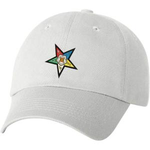 Order of Eastern Star Crest – Shield Hat(White)