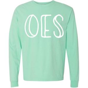 Order of Eastern Star Greek Long Sleeve T-Shirt(Lagoon)