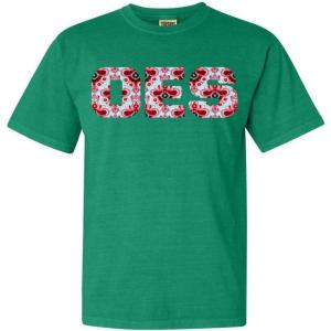 Order of Eastern Star Lettered Greek Short Sleeve T-Shirt(Grass)