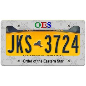 Order of Eastern Star New License Plate Frame