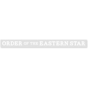Order of Eastern Star Window Decal