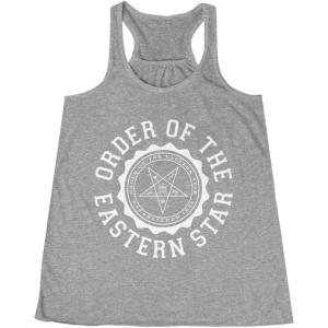 Order of The Eastern Star Crest Racerback Tank(Athletic Heather)