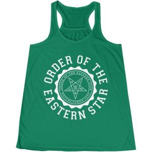 Order of The Eastern Star Crest Racerback Tank(Kelly)