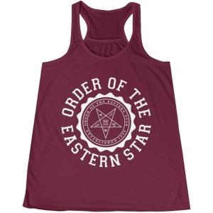 Order of The Eastern Star Crest Racerback Tank(Maroon)