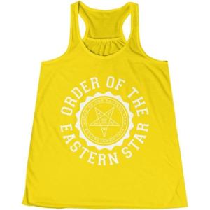Order of The Eastern Star Crest Racerback Tank(Neon Yellow)