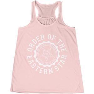 Order of The Eastern Star Crest Racerback Tank(Soft Pink)