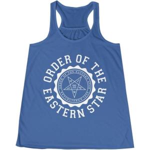 Order of The Eastern Star Crest Racerback Tank(True Royal)