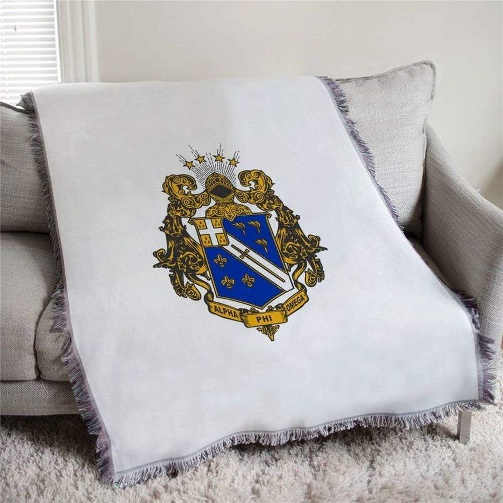 imageAlpha Phi Omega Full Color Crest Afghan Blanket Throw