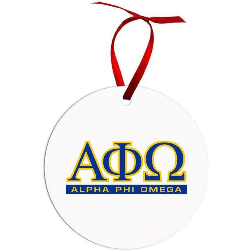 imageAlpha Phi Omega Classic Circle Ornaments