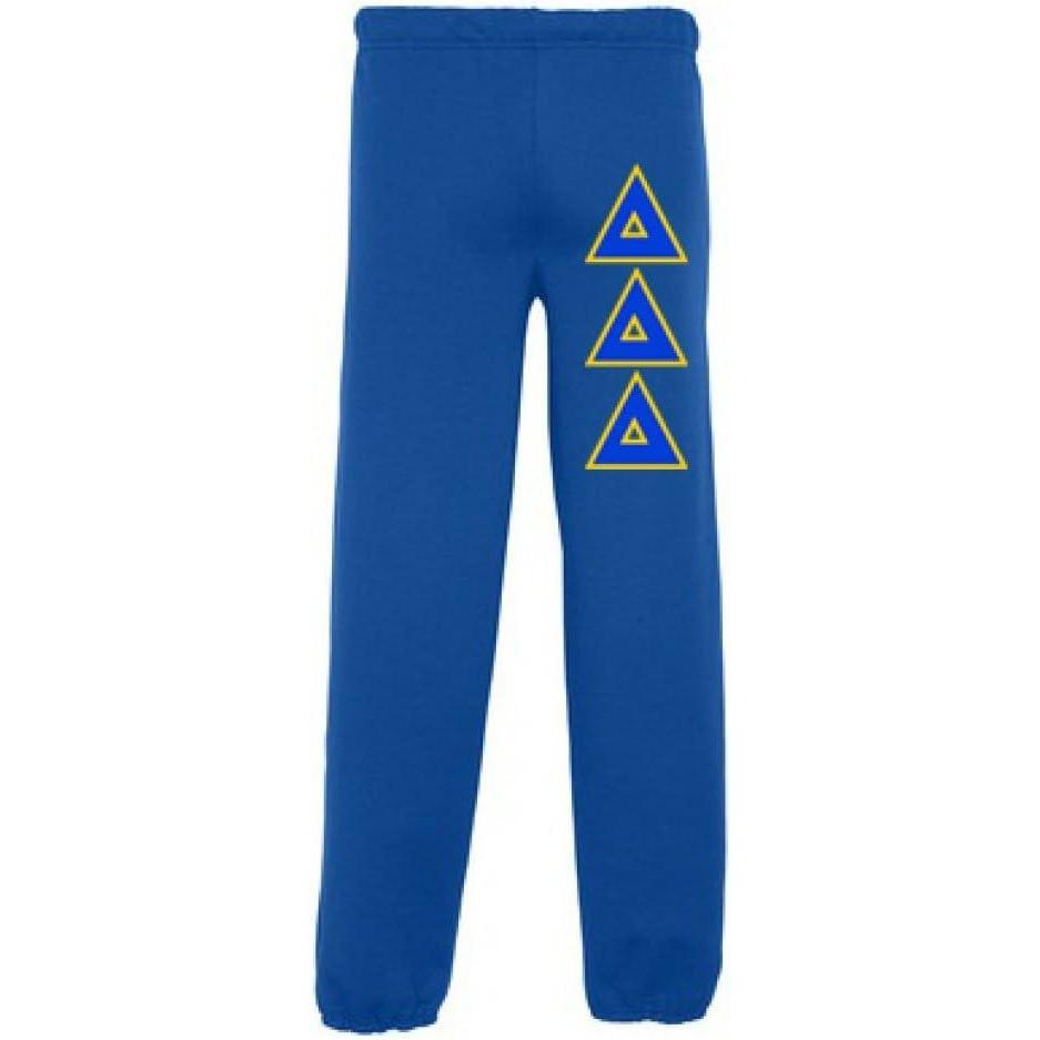 imageGreekgear Delta Delta Delta Lettered SweatpantsRoyal Blue