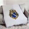Alpha Phi Omega Full Color Crest Afghan Blanket Throw