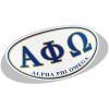 Alpha Phi Omega Greek Letter Oval Decal