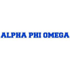 Alpha Phi Omega Long Window Sticker