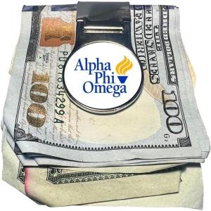 Greekgear Alpha Phi Omega Torch Money Clip