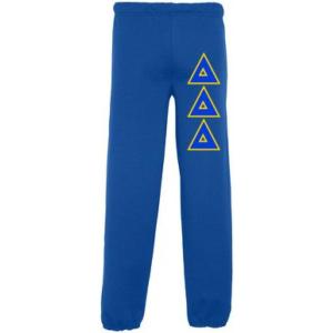 Greekgear Delta Delta Delta Lettered Sweatpants(Royal Blue)