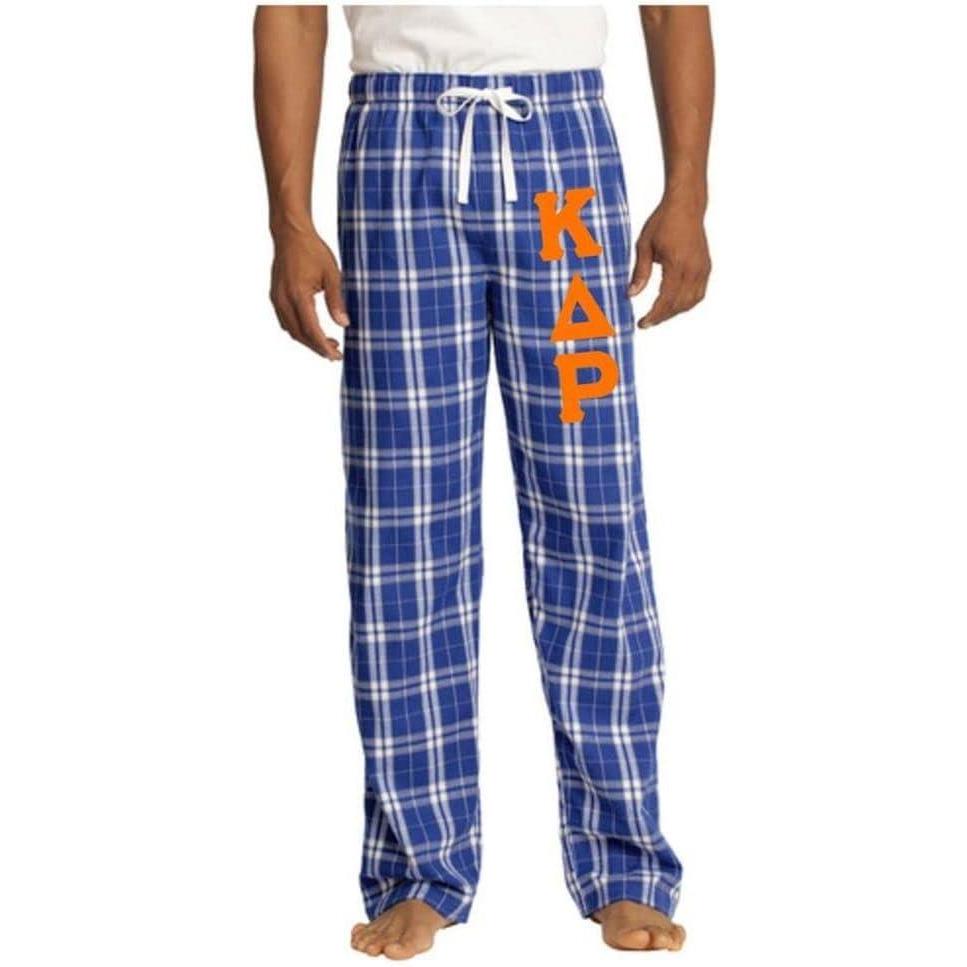 imageGreekgear Kappa Delta Rho Flannel Plaid Pant PJsRoyal Blue