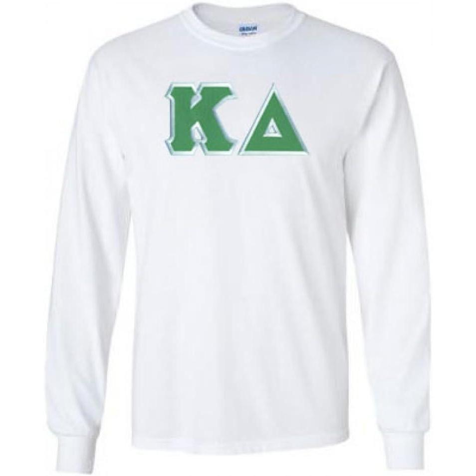 imageKappa Delta Lettered Long Sleeve TeeWhite