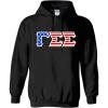 Gamma Sigma Sigma Greek Letter American Flag Hoodie(Black)