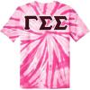 Gamma Sigma Sigma Lettered Tie-Dye T-Shirts(Pink)