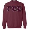 Greekgear Gamma Sigma Sigma Lettered Crewneck(Maroon)
